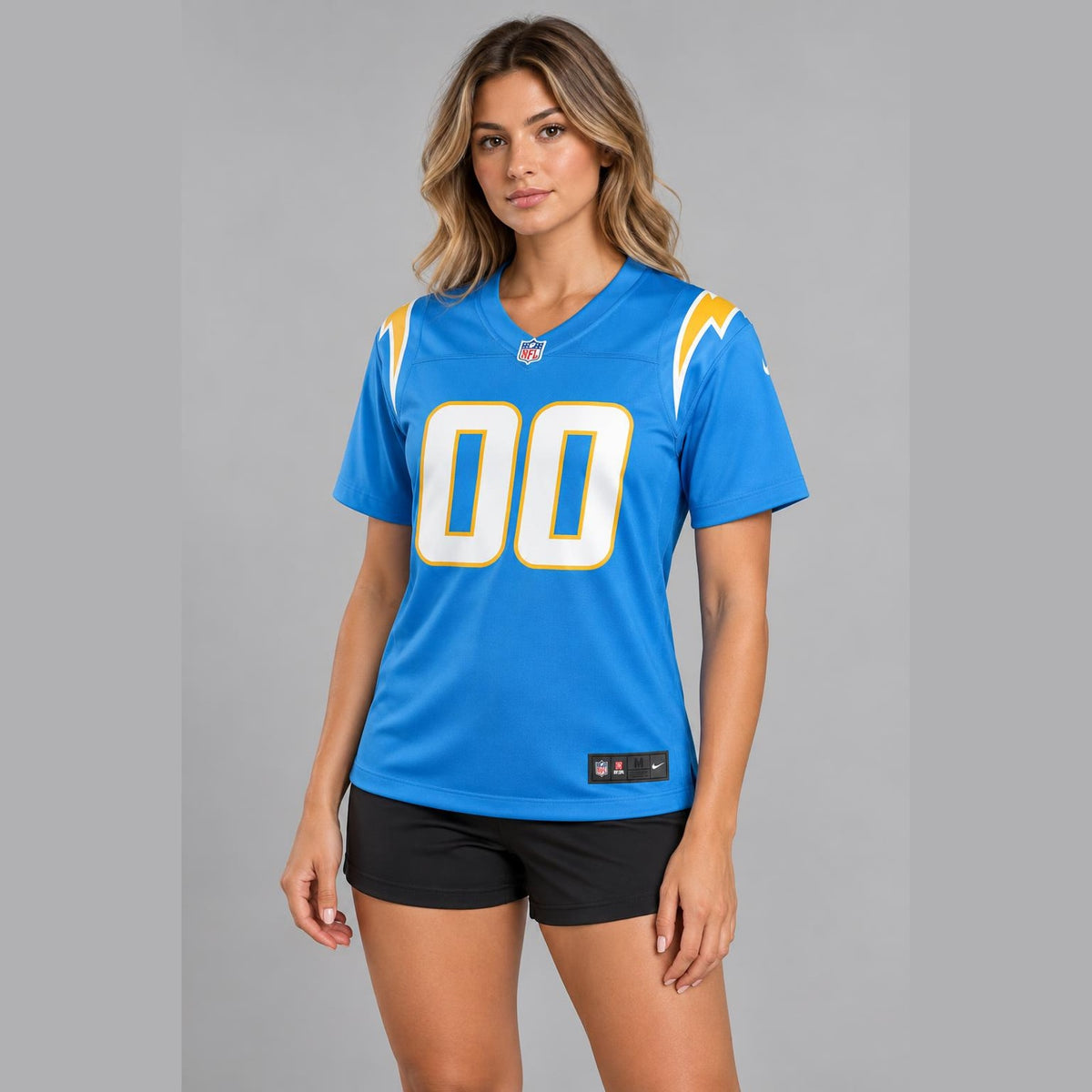 Powder Blue Bolt Football Jersey – Custom Name and Number - 5