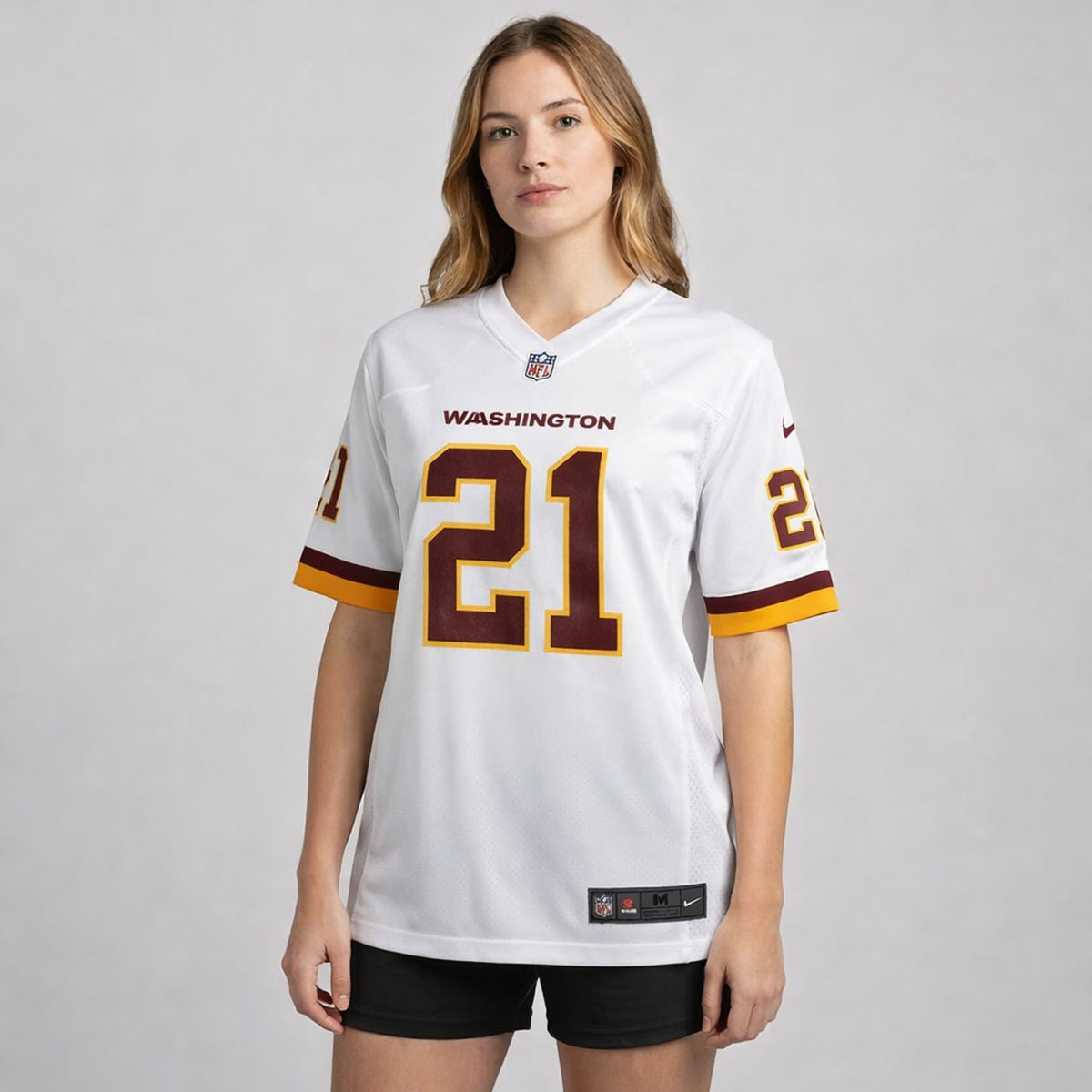 Taylor 21 White Washington Football Jersey - 5