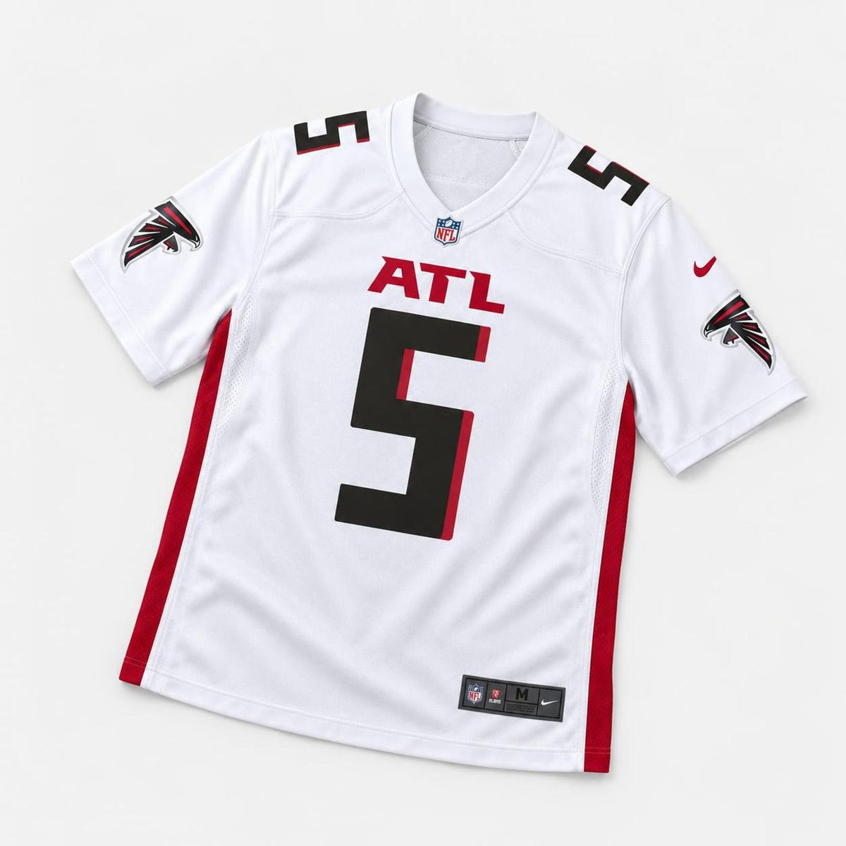 London 5 Atl White Football Jersey - 5