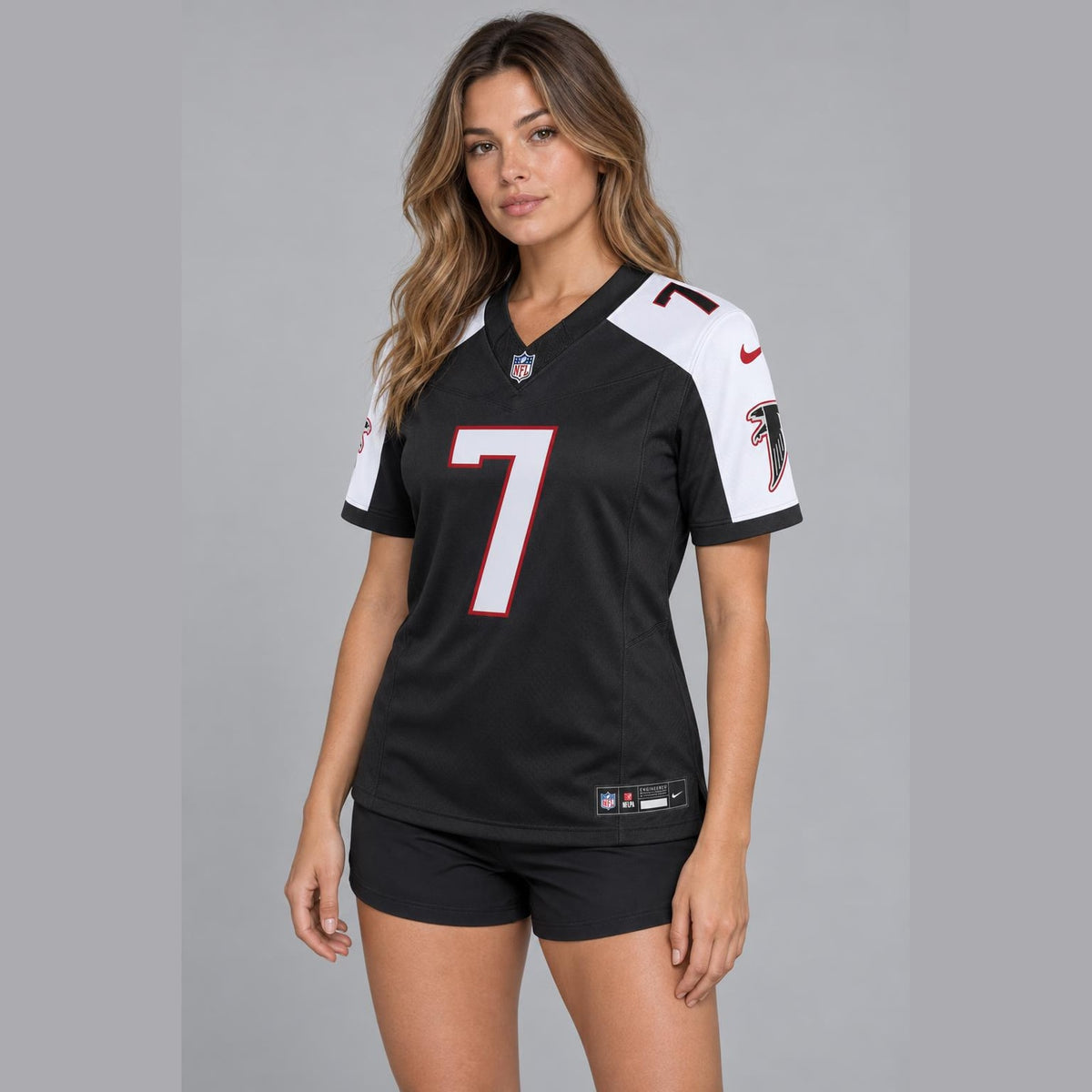 Robinson 7 Black And Red Football Jersey - 7