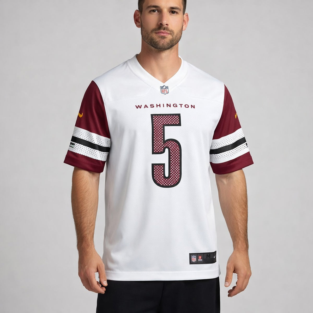 Daniels 5 White Washington Football Jersey - 4