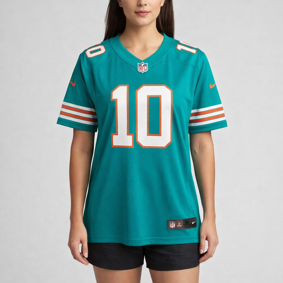 Tyreek Hill 10 Dolphins Aqua Football Jersey - 5