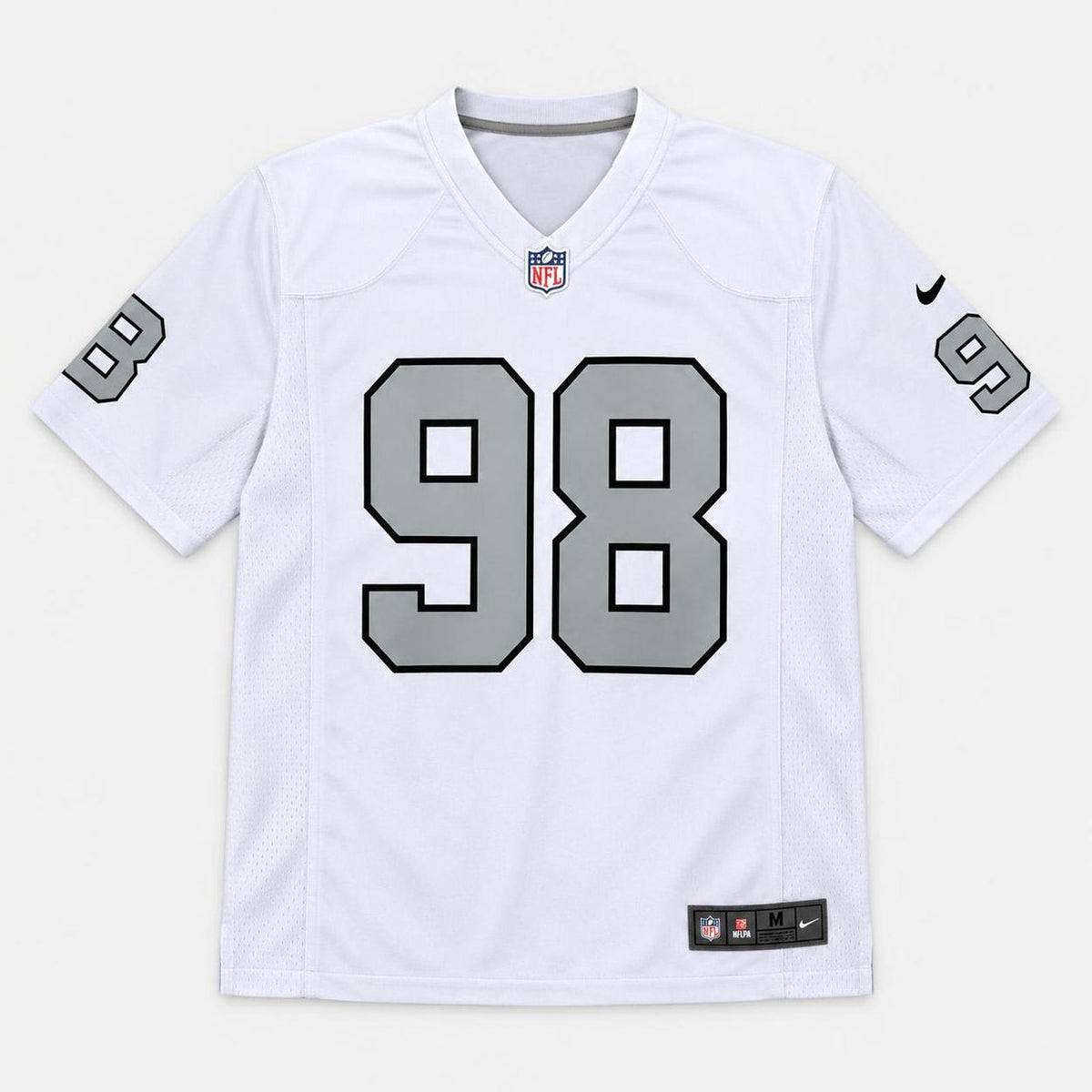 Crosby 98 Raiders White Football Jersey - 1