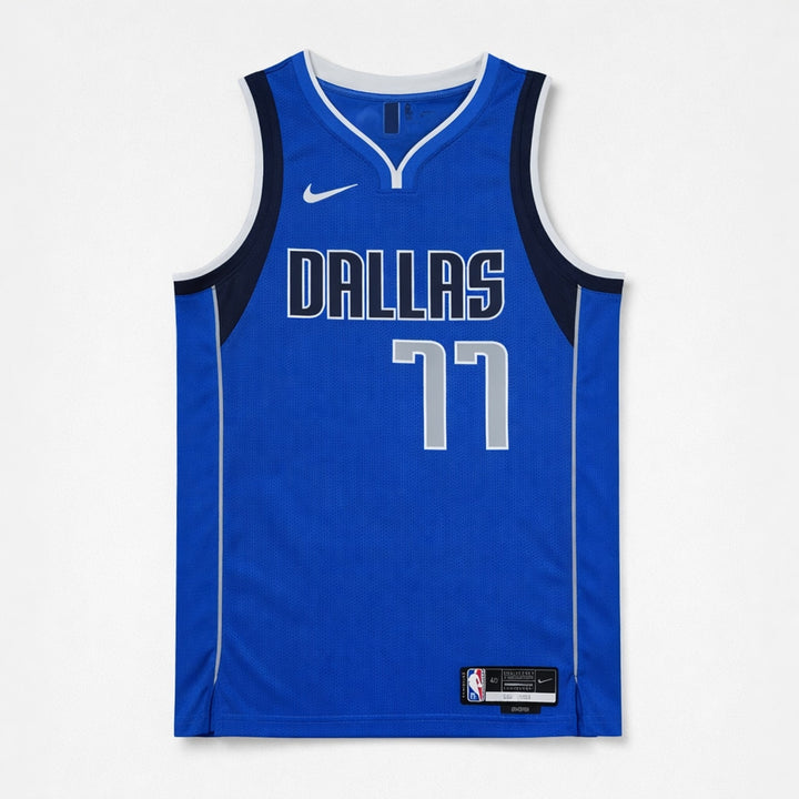 Dončić 77 Dallas Blue Basketball Jersey