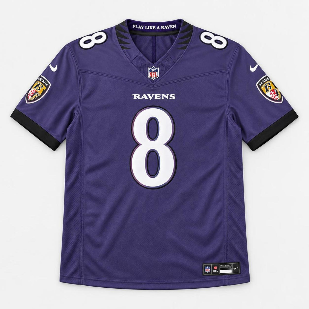 Jackson 8 Purple Football Jersey - 1