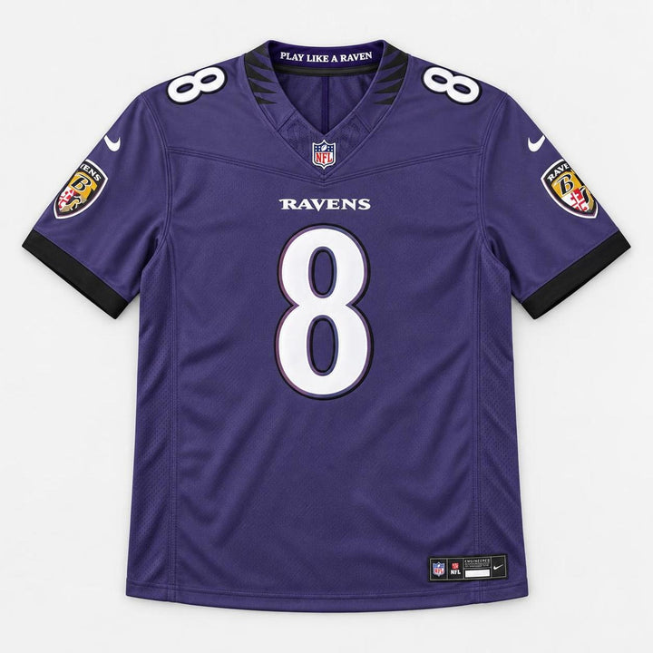 Jackson 8 Purple Football Jersey