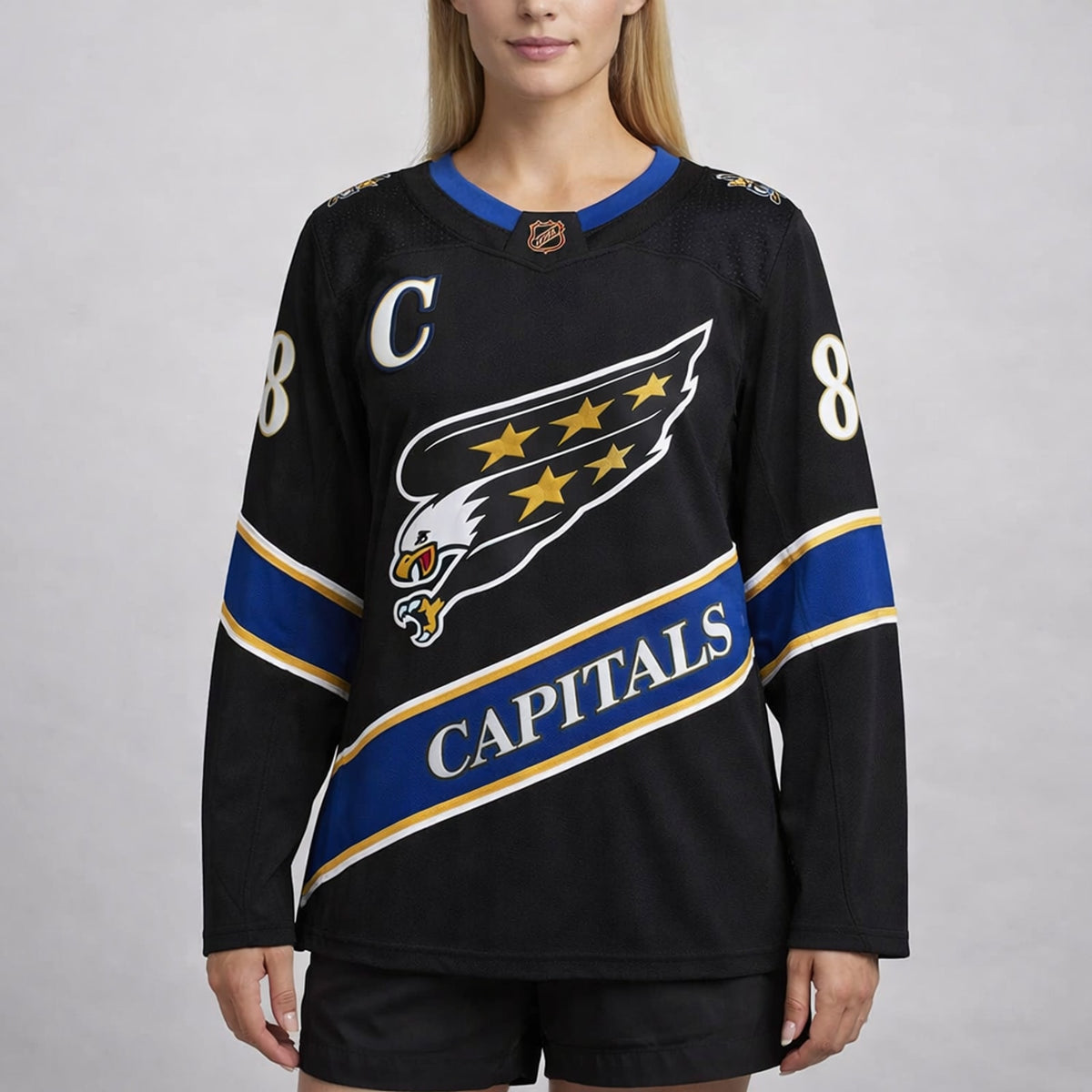Ovechkin 8 Capitals Hockey Jersey - 5