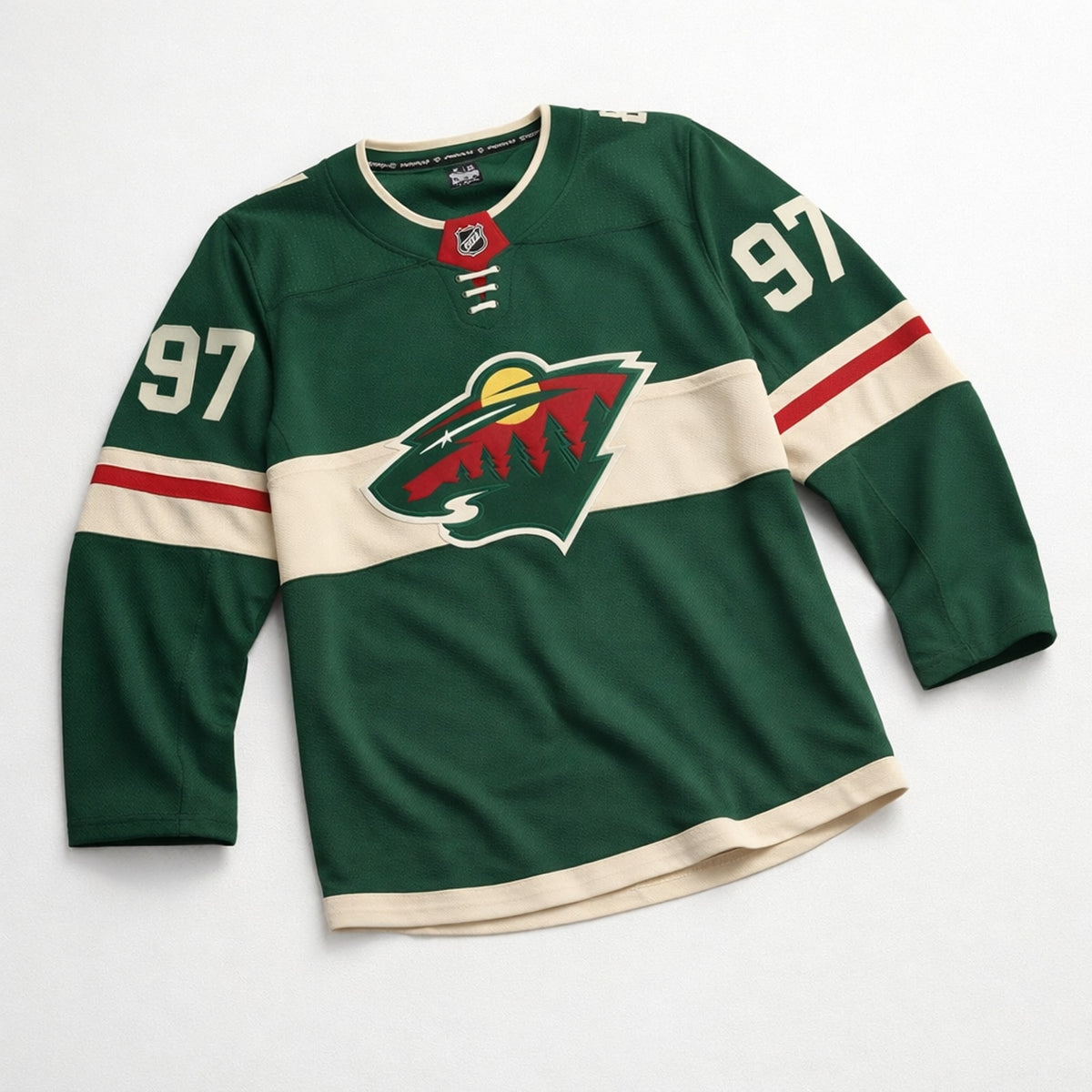 Kaprizov 97 Minnesota Wild Green Hockey Jersey - 3
