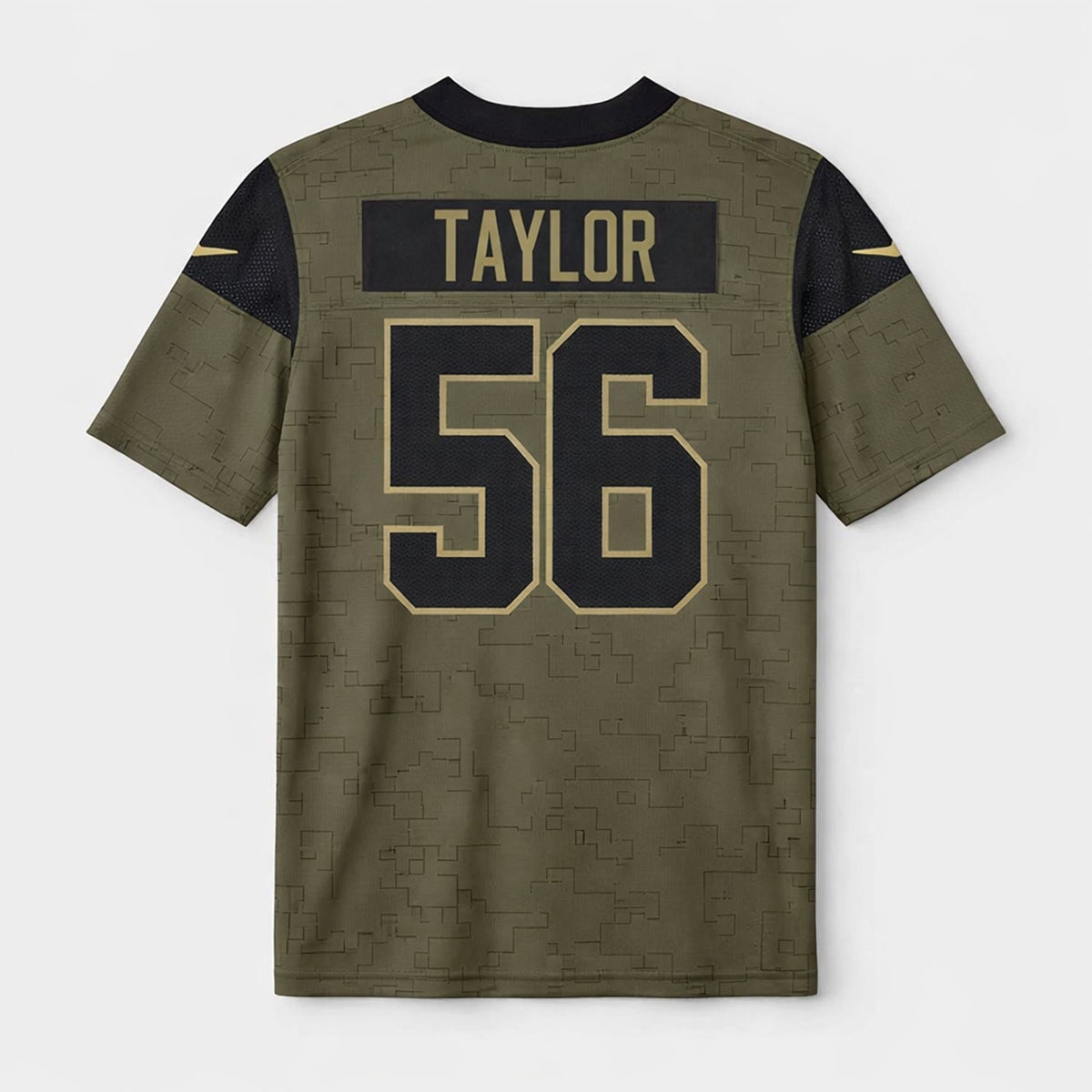 Taylor 56 Giants Football Jersey Olive - 2