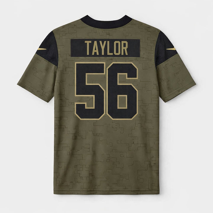 Taylor 56 Giants Football Jersey Olive