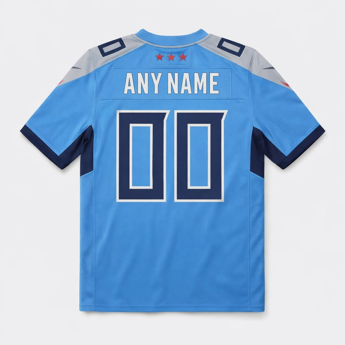 Light Blue Football Jersey – Custom Name and Number - 2