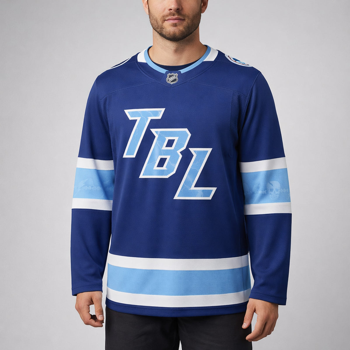Tbl Lightning Blue Hockey Jersey - 4