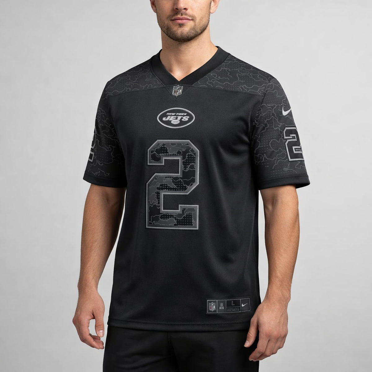 Wilson 2 New York Football Jersey Black - 4