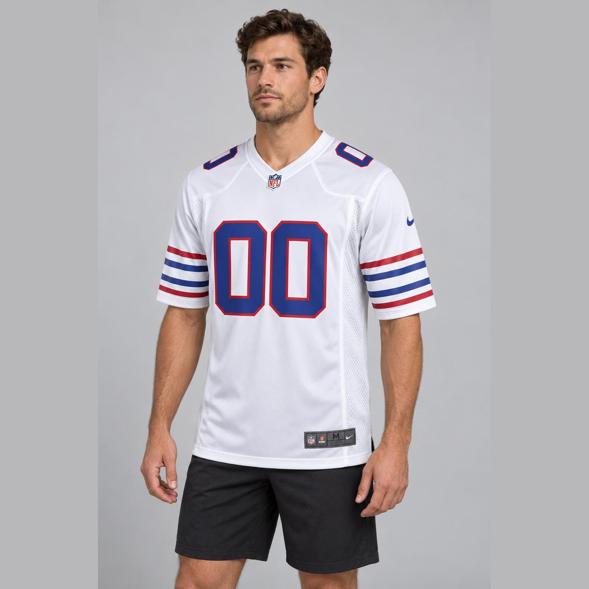 White Gridiron Football Jersey - Custom Name and Number - 4