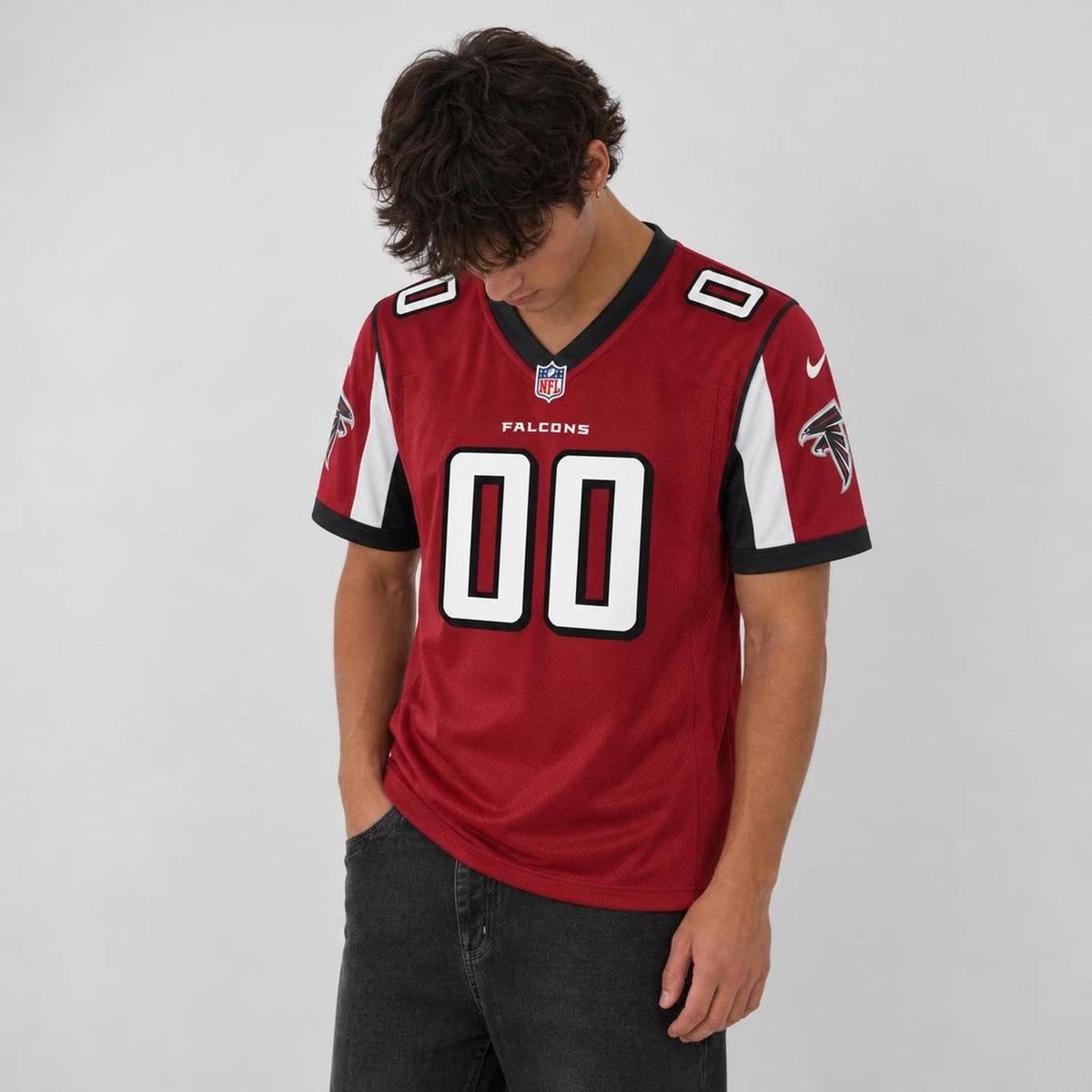 Red Atl Football Jersey - Custom Name and Number - 2