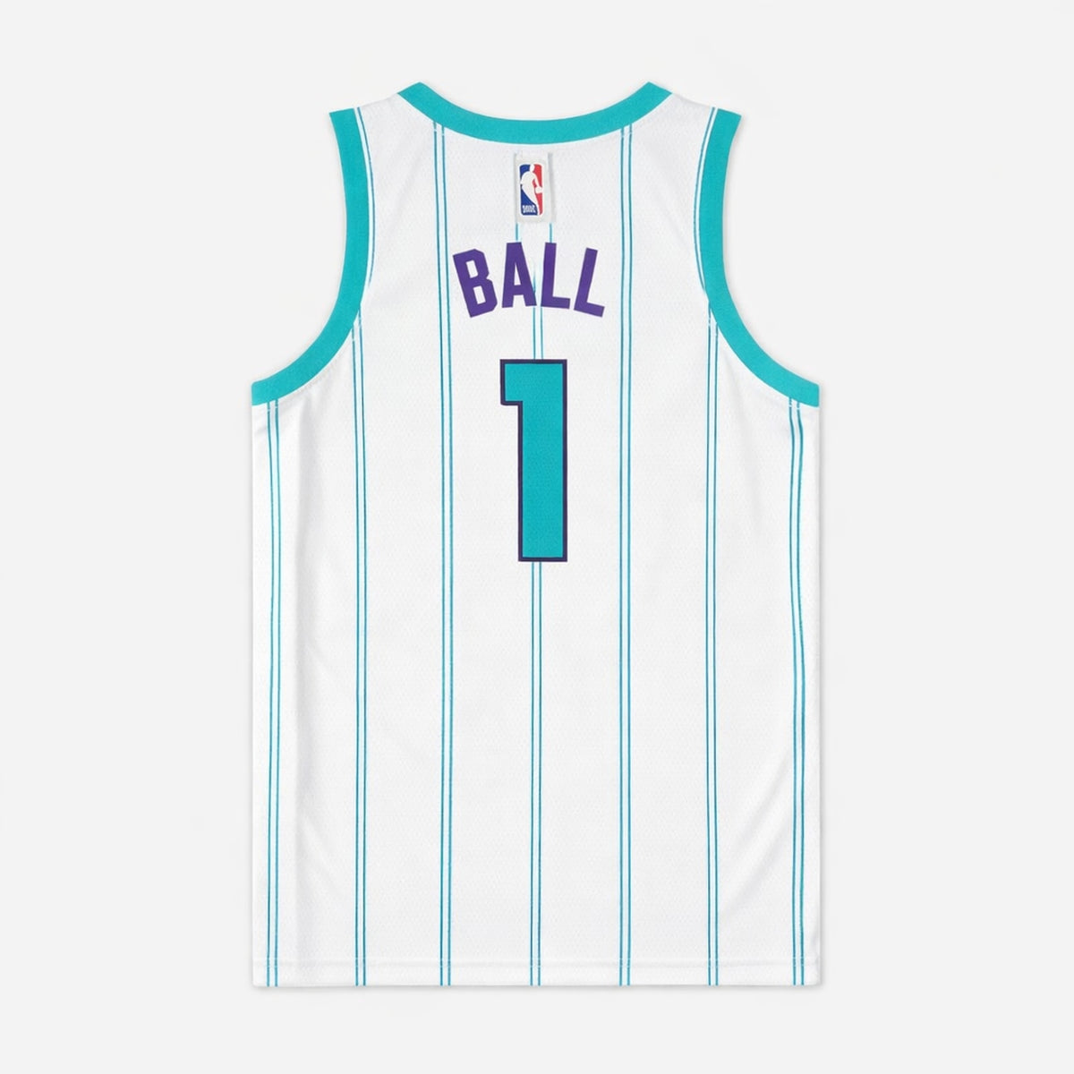 Ball 1 Charlotte White Basketball Jersey - 2