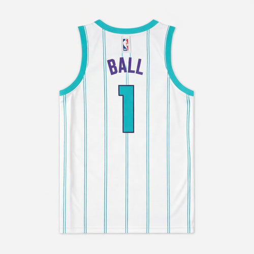 Ball 1 Charlotte White Basketball Jersey - 2