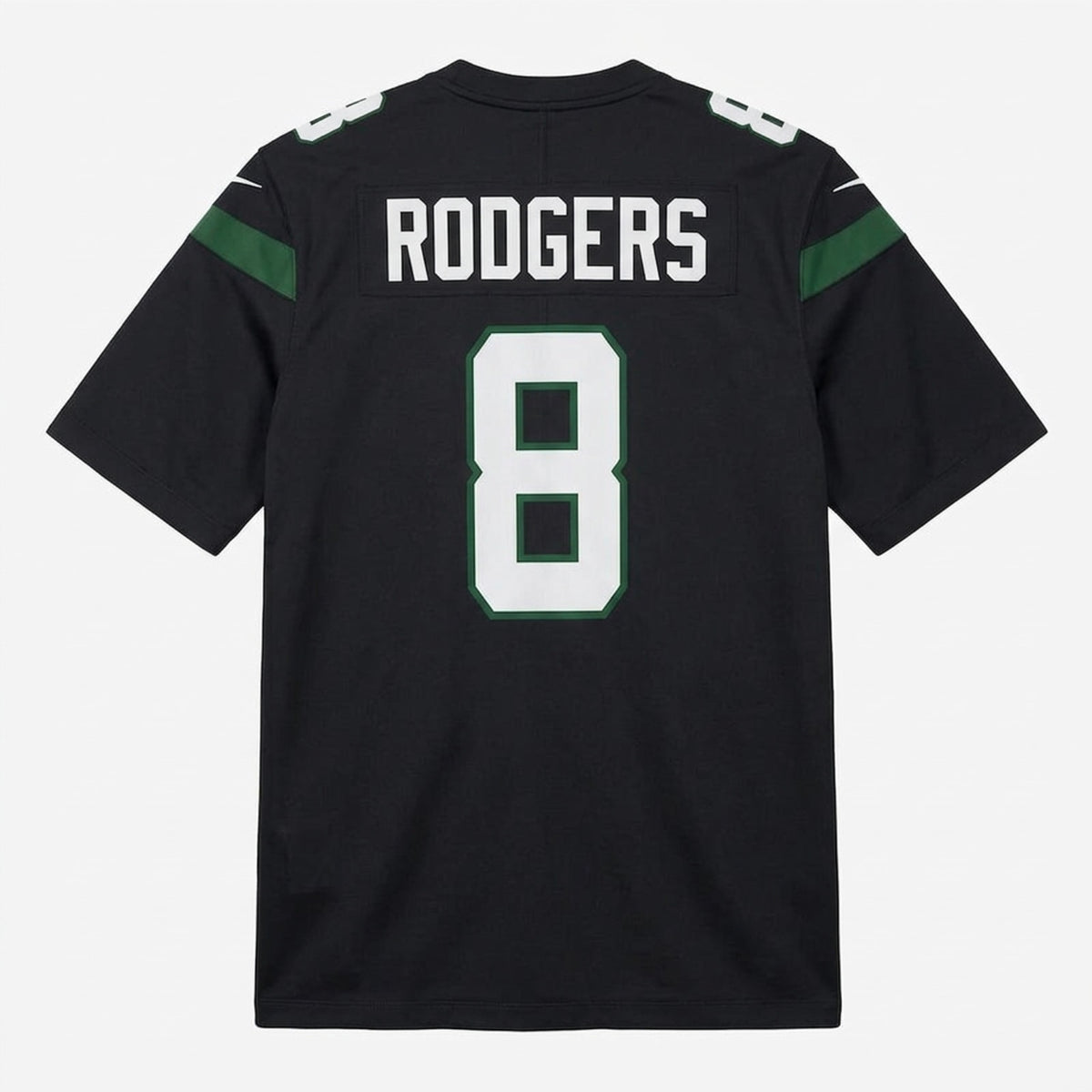 Rodgers 8 New York Black Football Jersey - 2