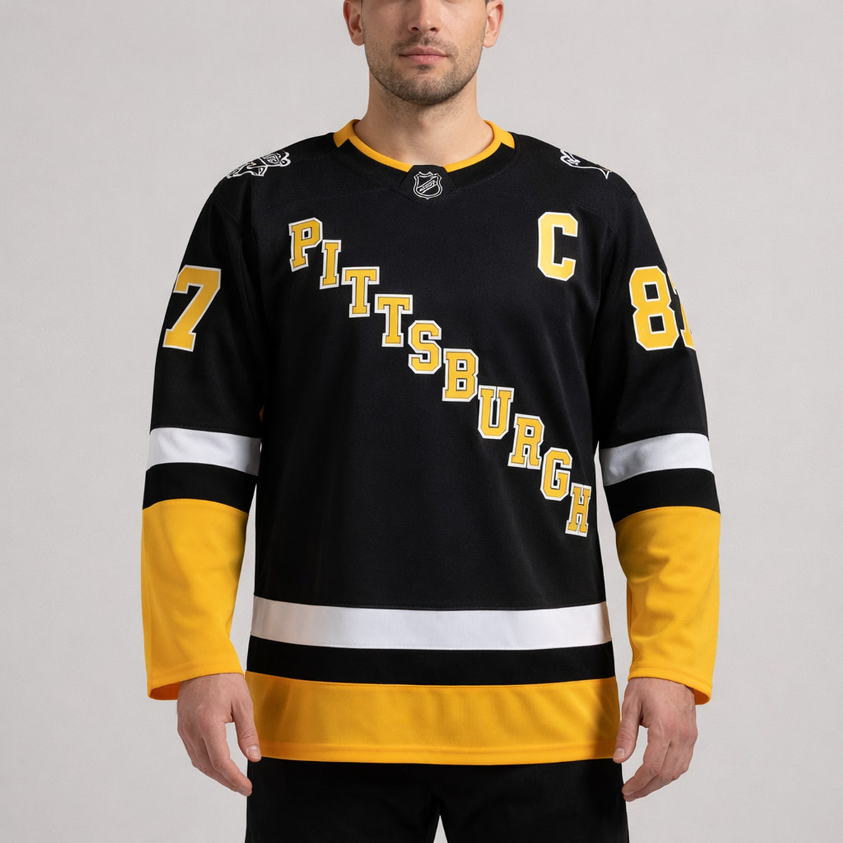 Crosby 87 Pittsburgh Hockey Jersey - 4