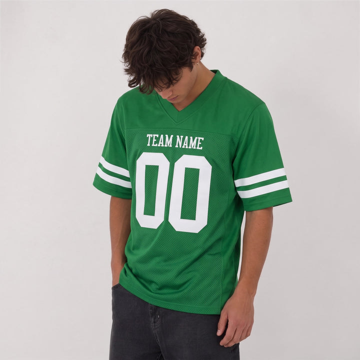 Classic Kelly Green Football Jersey – Custom Name and Number