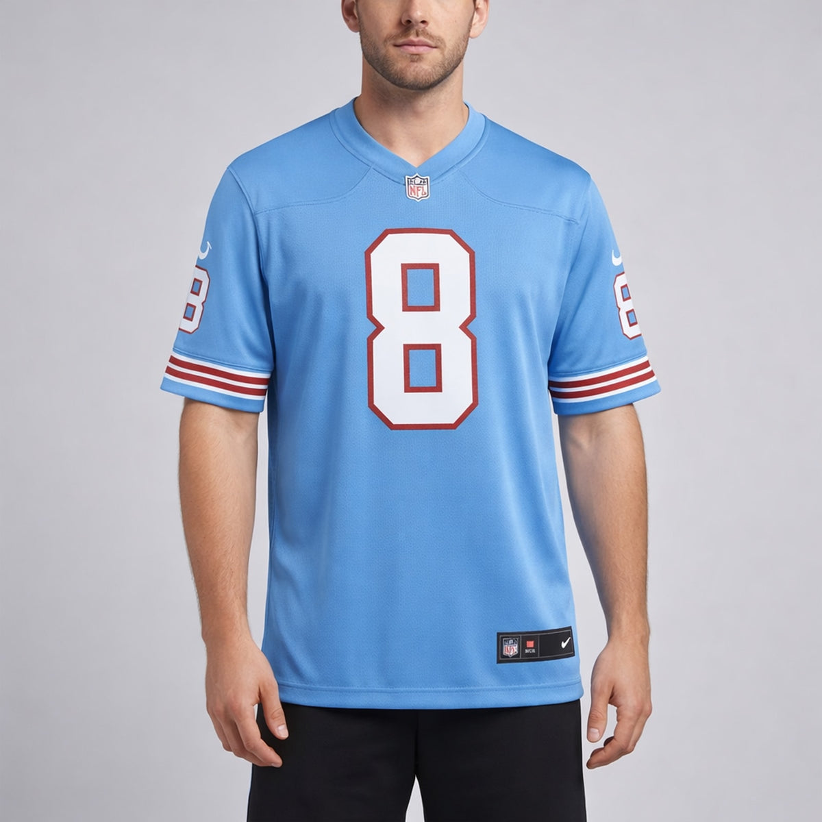 Levis 8 Tennessee Light Blue Football Jersey - 4