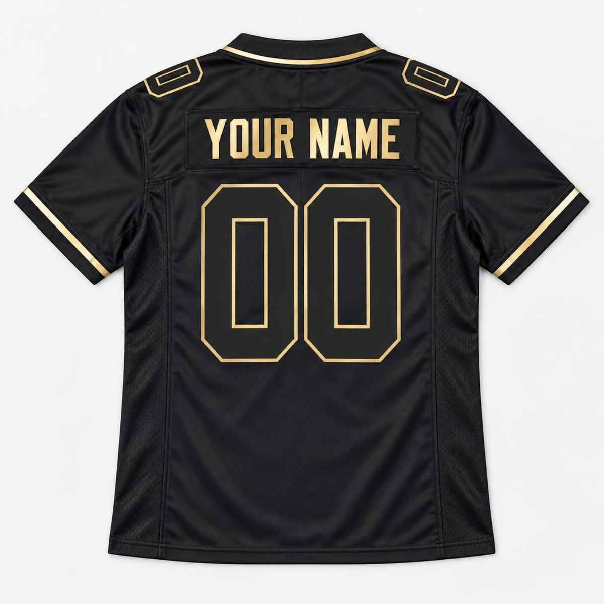 Black Gold Atl Football Jersey - Custom Name and Number - 7