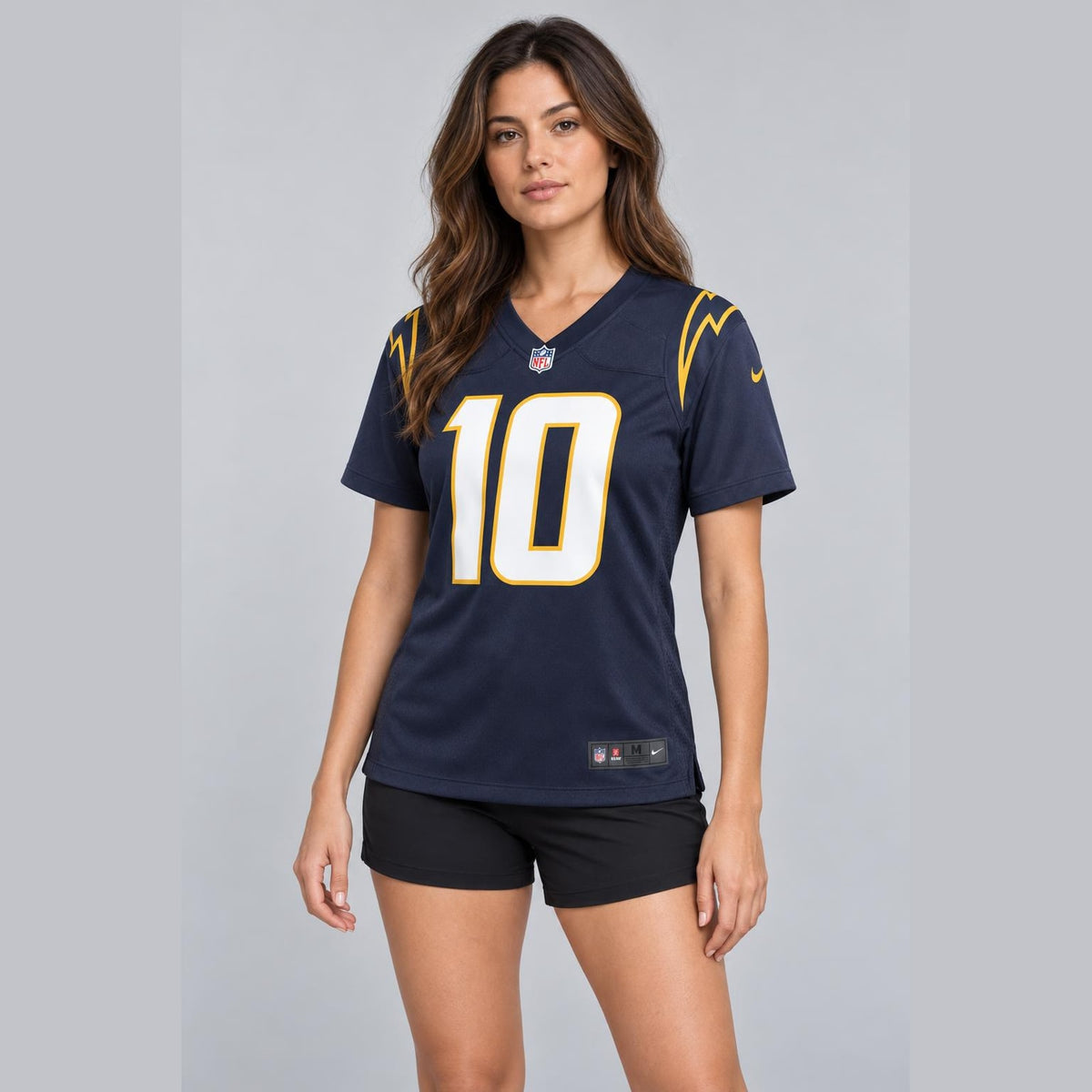 Herbert 10 Navy Football Jersey - 5