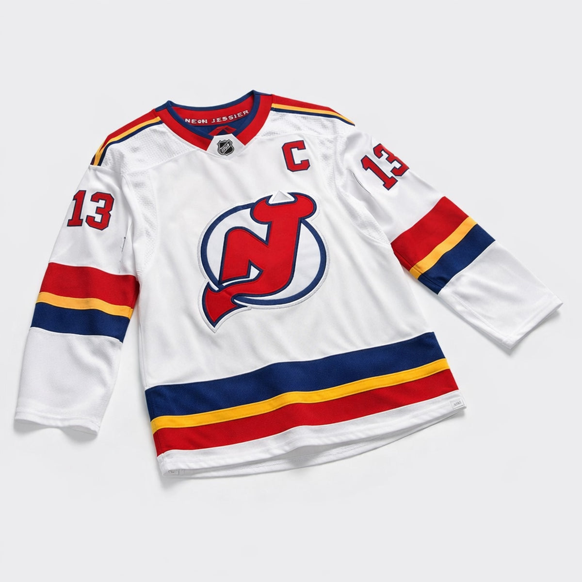 Hischier 13 Devils Hockey Jersey - 3
