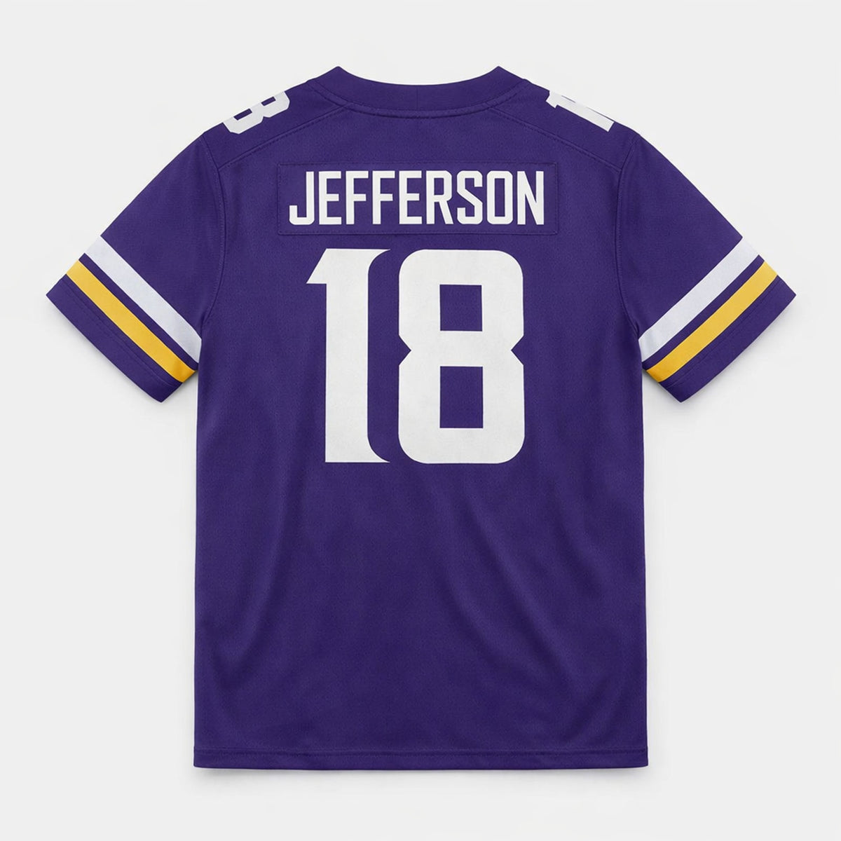 Jefferson 18 Vikings Purple Football Jersey - 2