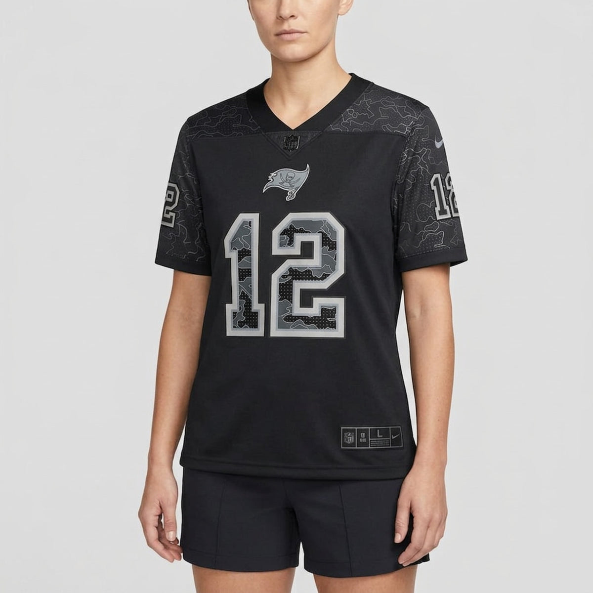 Brady 12 Tampa Bay Black Football Jersey - 5