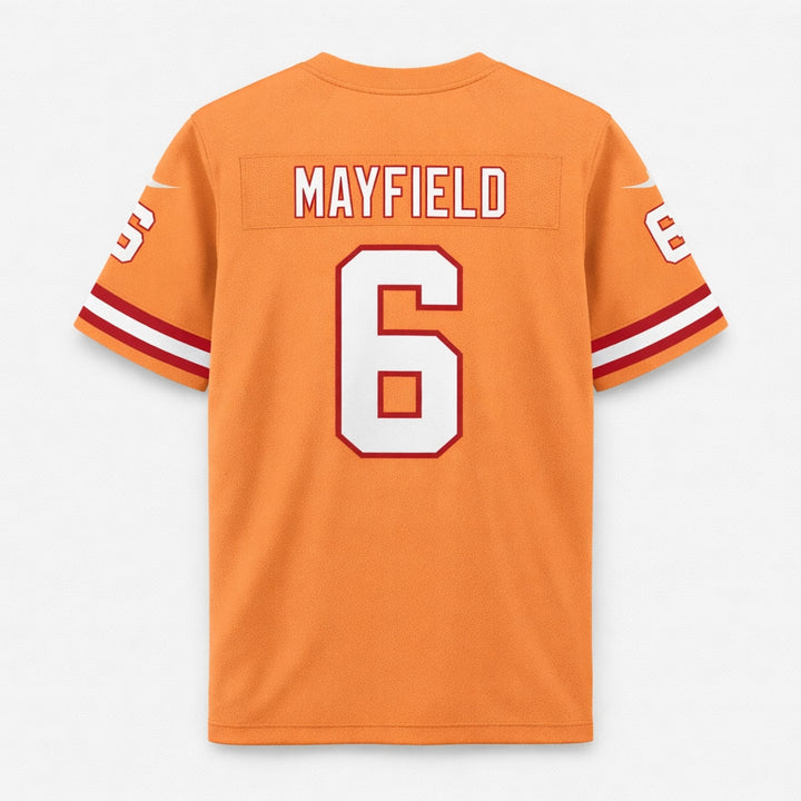 Mayfield 6 Orange Football Jersey