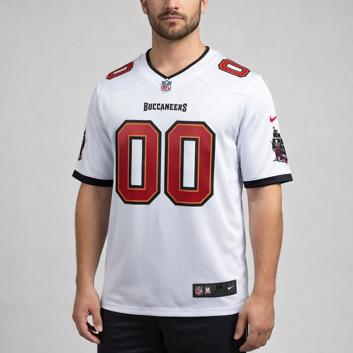 Tampa Bay White Football Jersey – Custom Name and Number - 4