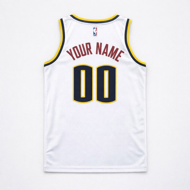 Nuggets 00 White Basketball Jersey