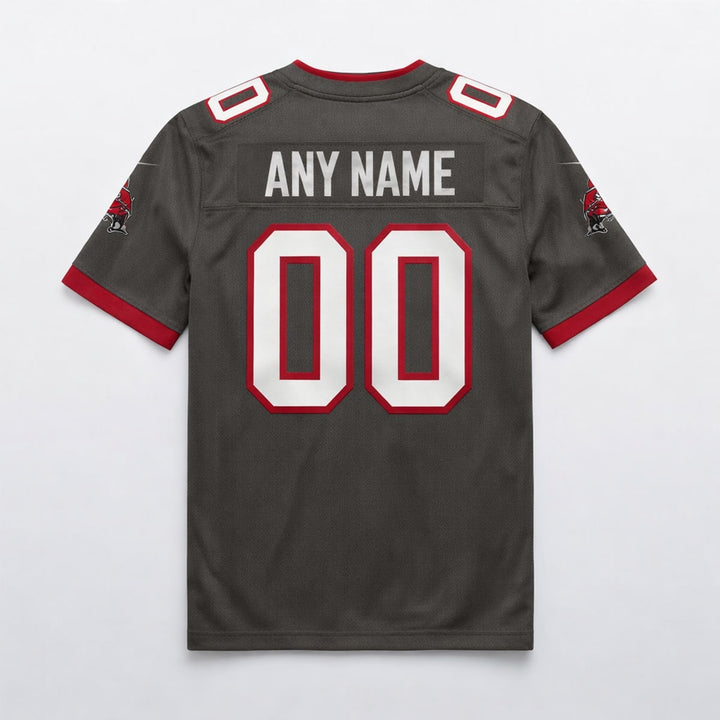 Pewter Tampa Bay Football Jersey – Custom Name and Number