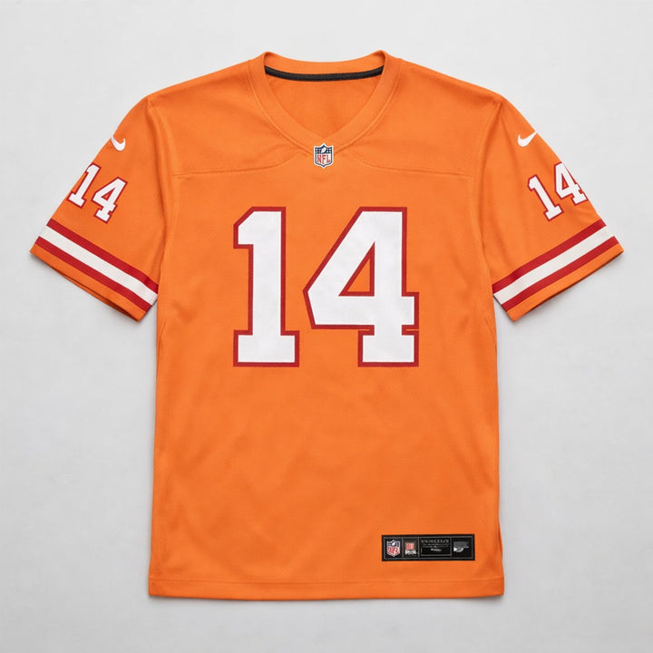 Godwin 14 Orange Football Jersey