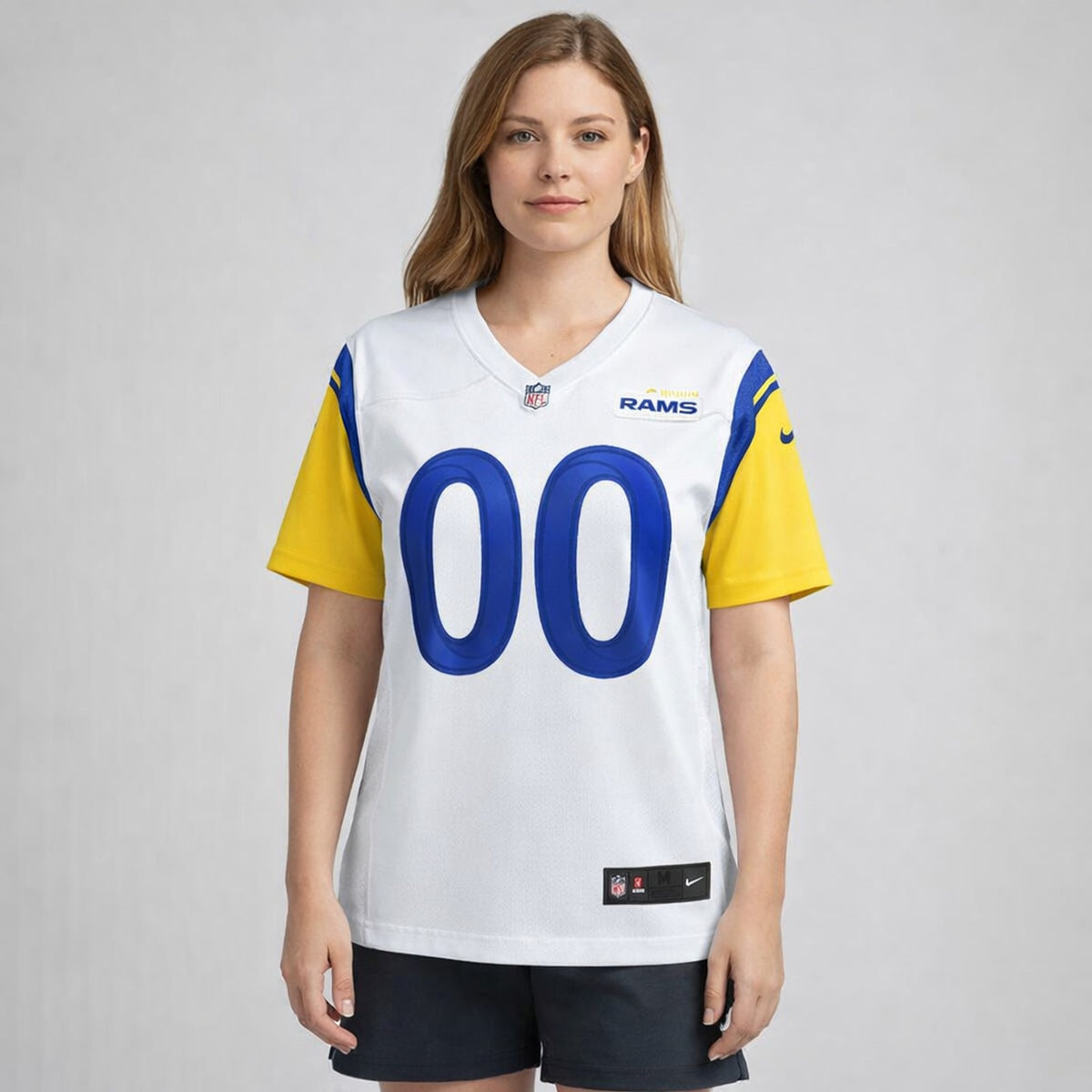 White Football Jersey - Custom Name and Number - 5