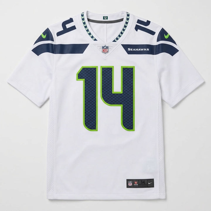 Metcalf 14 Seattle Football Jersey White