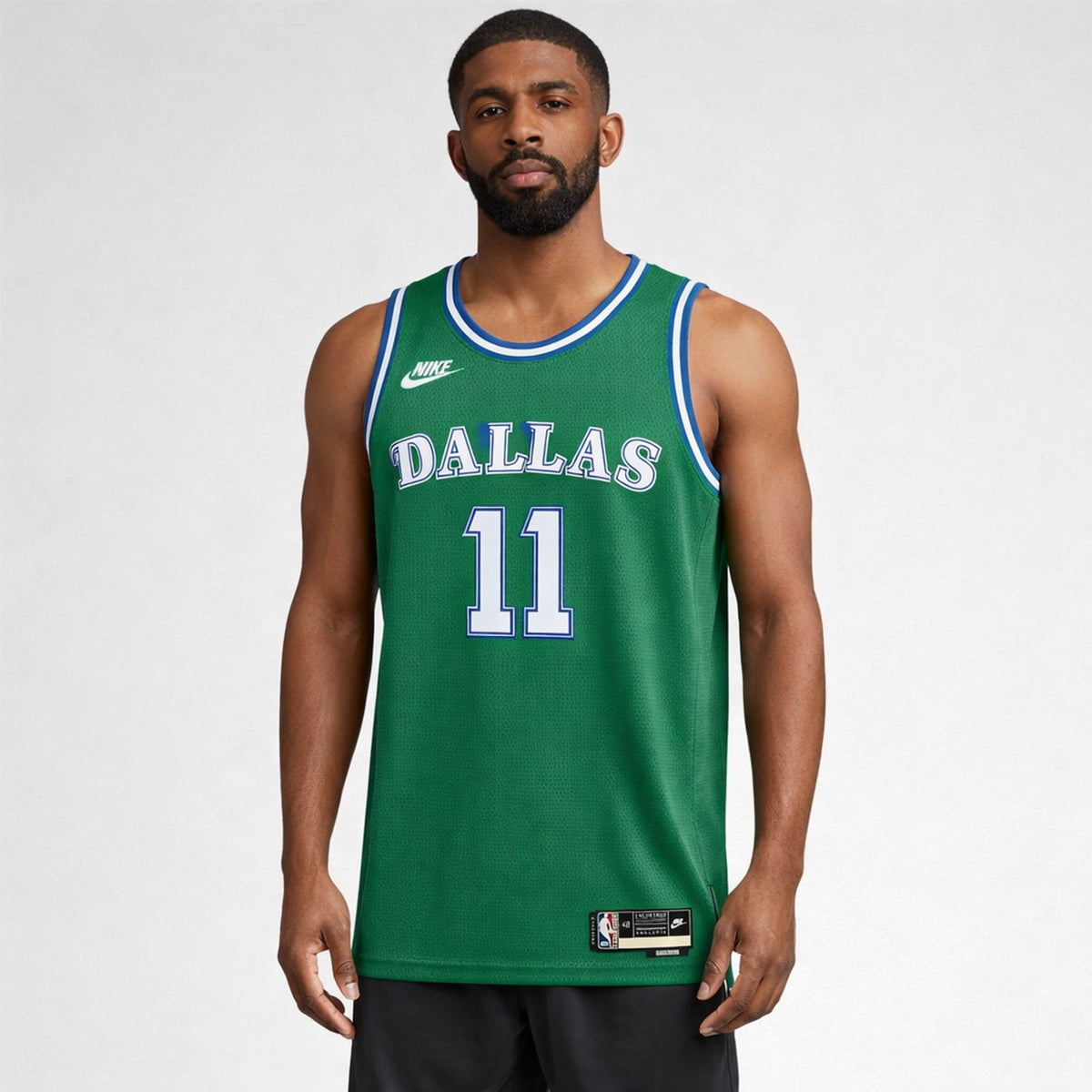 Irving 11 Dallas Basketball Jersey Green - 4