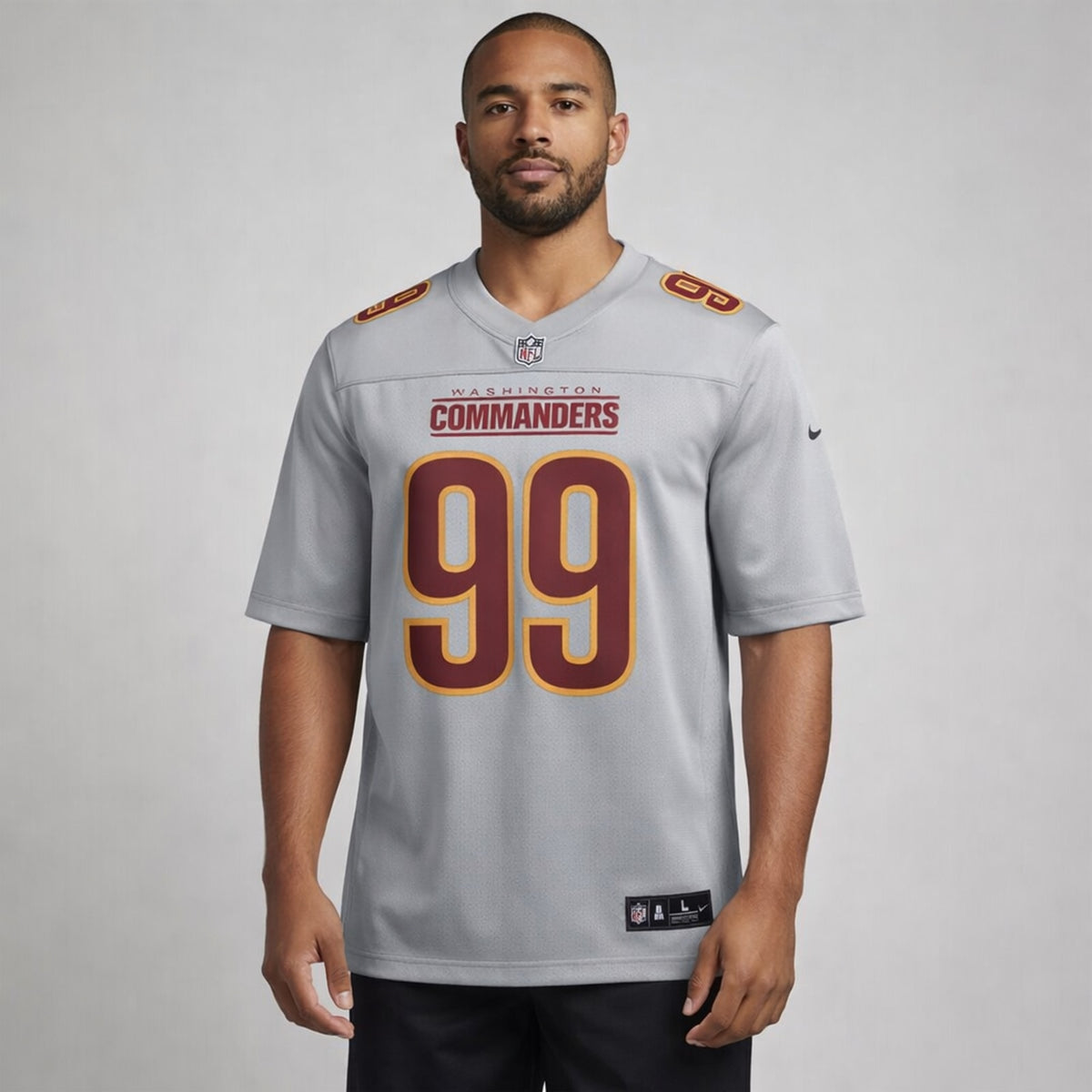 Young 99 Gray Washington Football Jersey - 4
