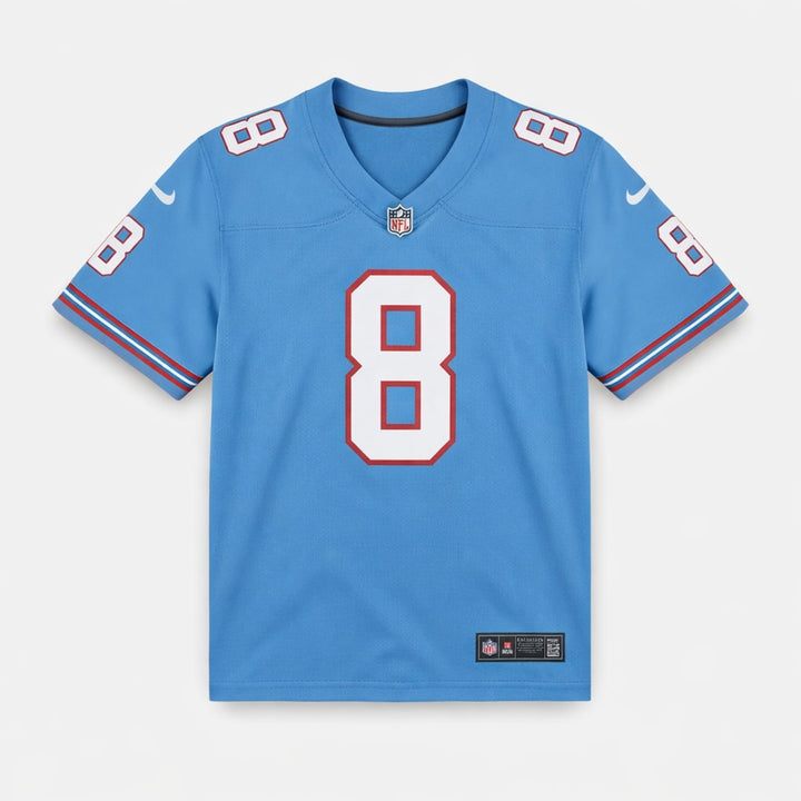 Levis 8 Tennessee Light Blue Football Jersey