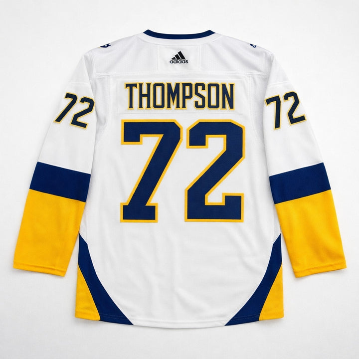 Thompson 72 Buffalo Retro Hockey Jersey White