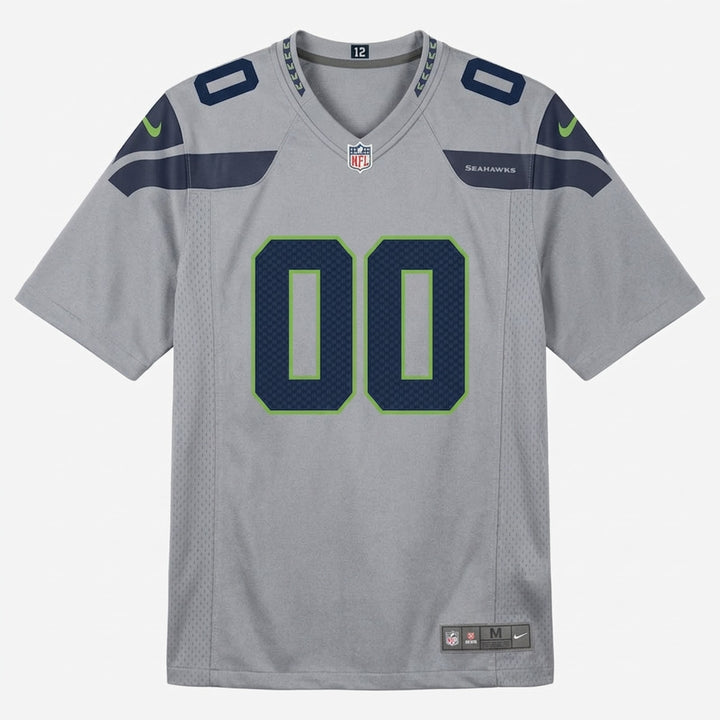 Gray Seahawks Football Jersey – Custom Name and Number