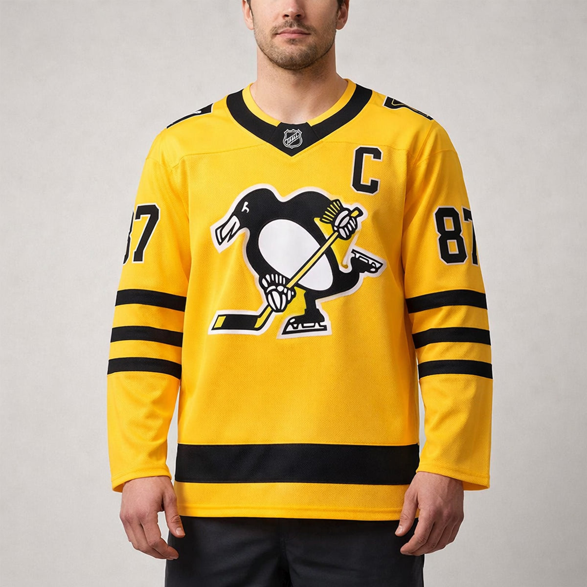 Crosby 87 Pittsburgh Penguins Hockey Jersey - 4