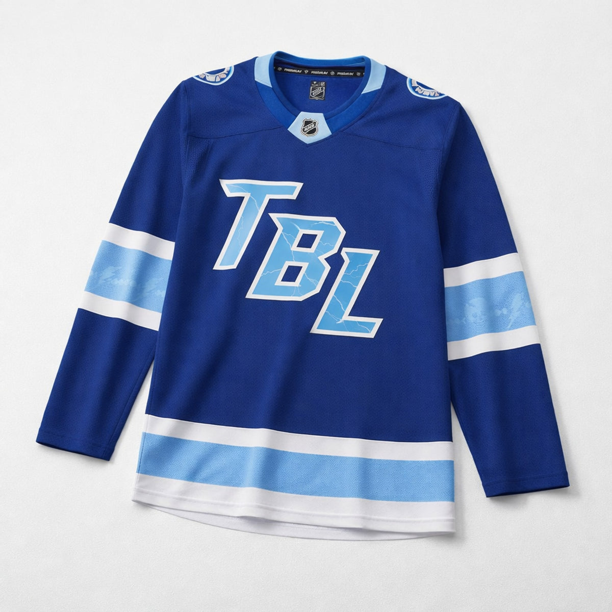 Tbl Lightning Blue Hockey Jersey - 3