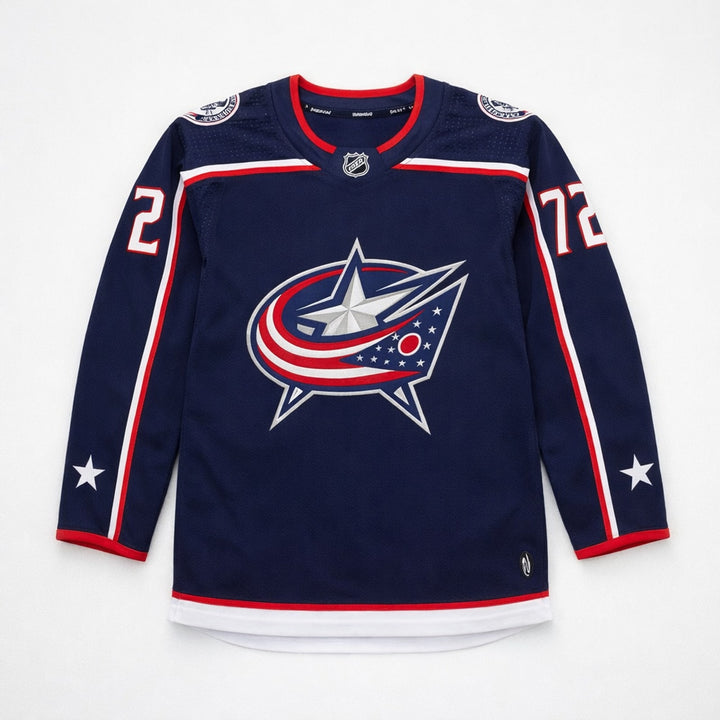 Columbus Blue Jackets Hockey Jersey Custom Team Name and Number