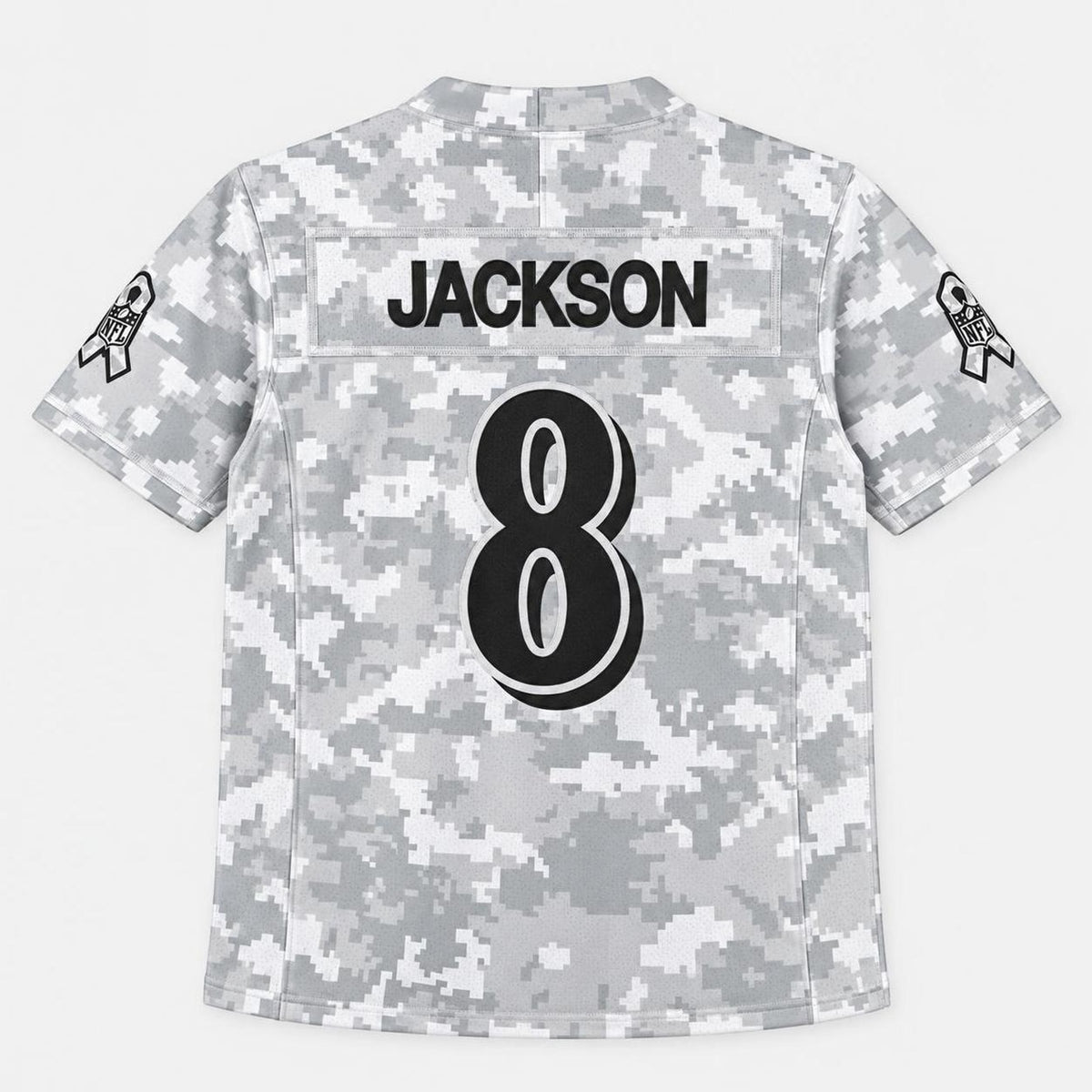Jackson 8 Arctic Camo Football Jersey - 6