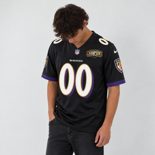 Baltimore Black Purple Football Jersey - Custom Name And Number - 2
