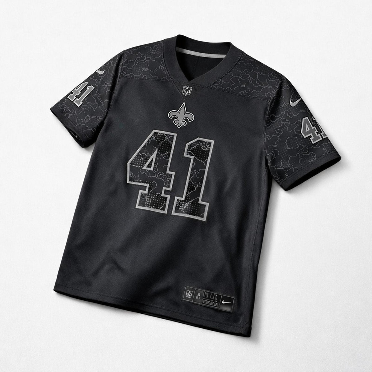 Kamara 41 Saints Football Jersey Black - 3
