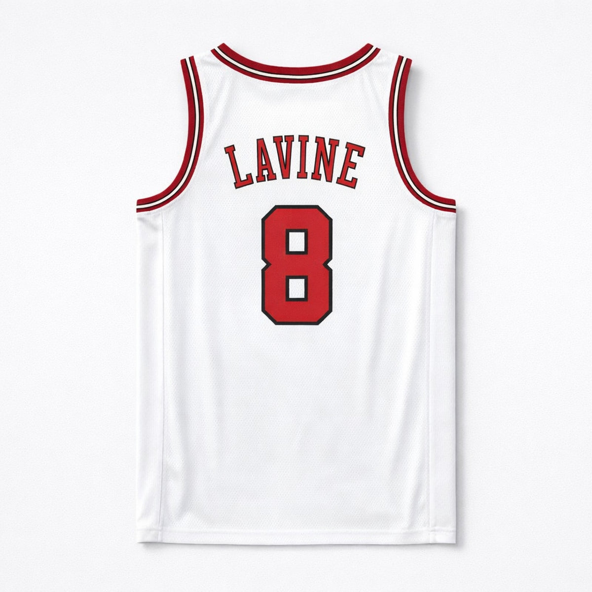 Lavine 8 Bulls Basketball Jersey White - 2