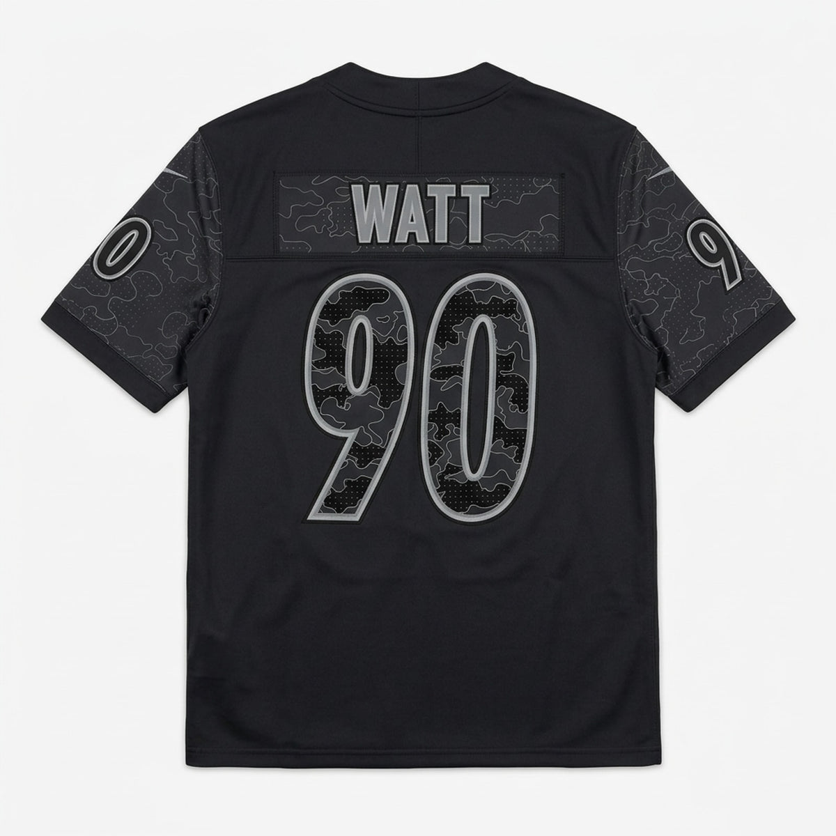Watt 90 Pittsburgh Blackout Football Jersey - 2